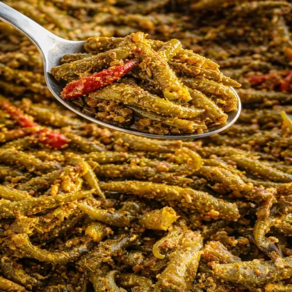 Green Chilli Pickle (Oil-Free – “Athana” Style)