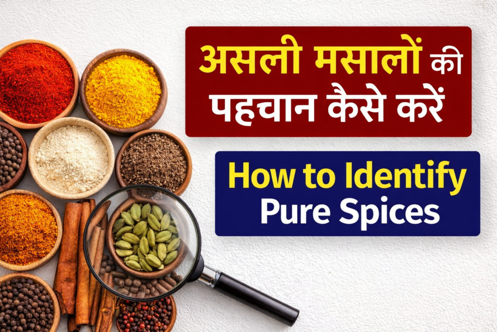 असली मसालों की पहचान कैसे करें