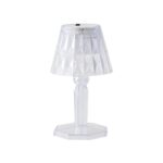 Crystal diamond cut LED table lamp with warm decorative light for home décor