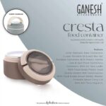 Ganesh Cresta insulated airtight leak-proof lunch box with folding spoon for office and travel