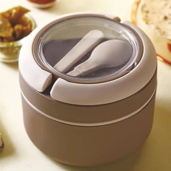 Ganesh Cresta insulated airtight leak-proof lunch box with folding spoon for office and travel